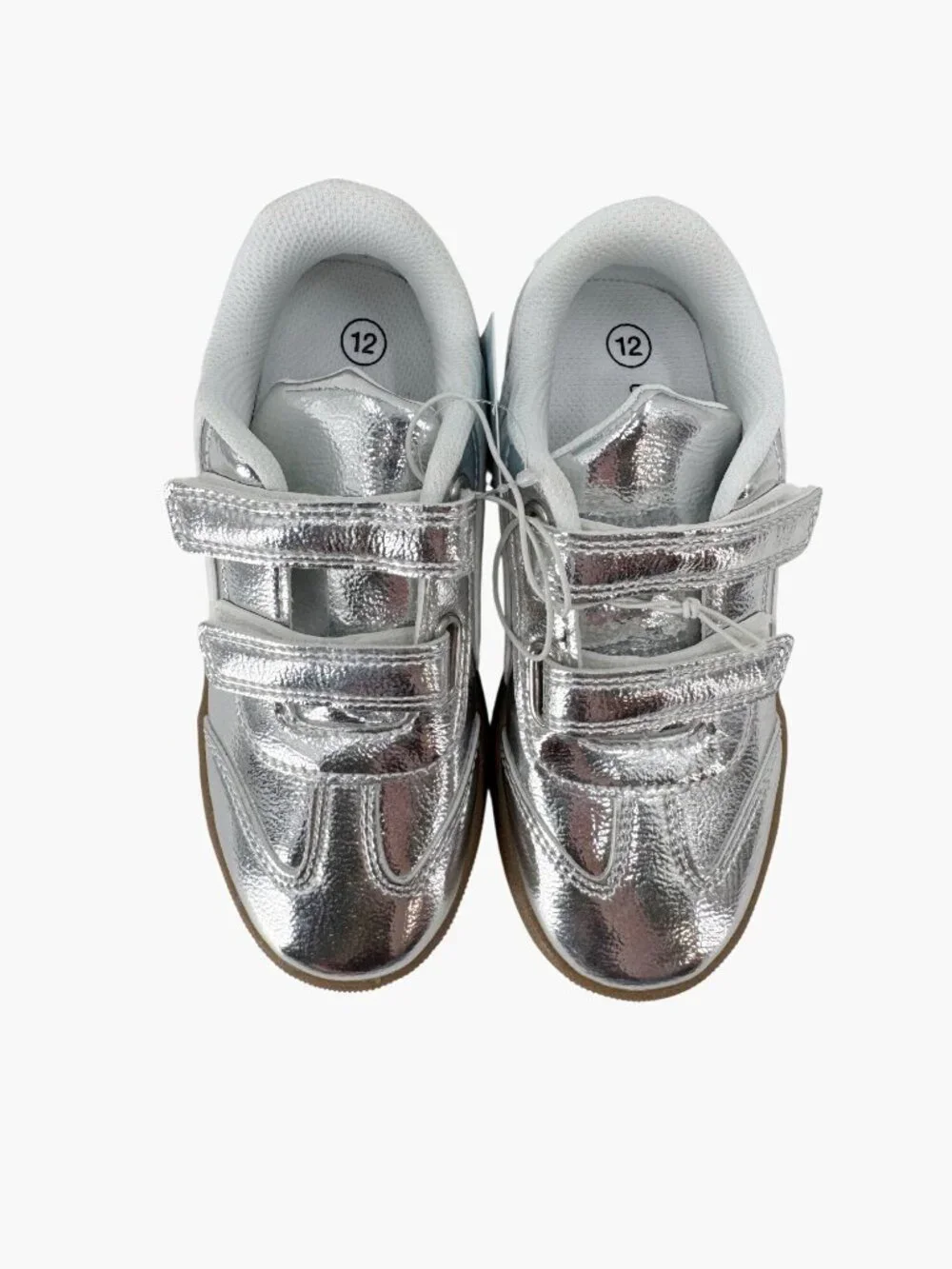NEW Cat & Jack Toddler Dakota Retro Court Sneakers - Silver